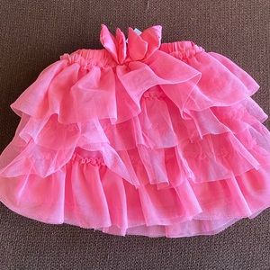 Pink flare skirt